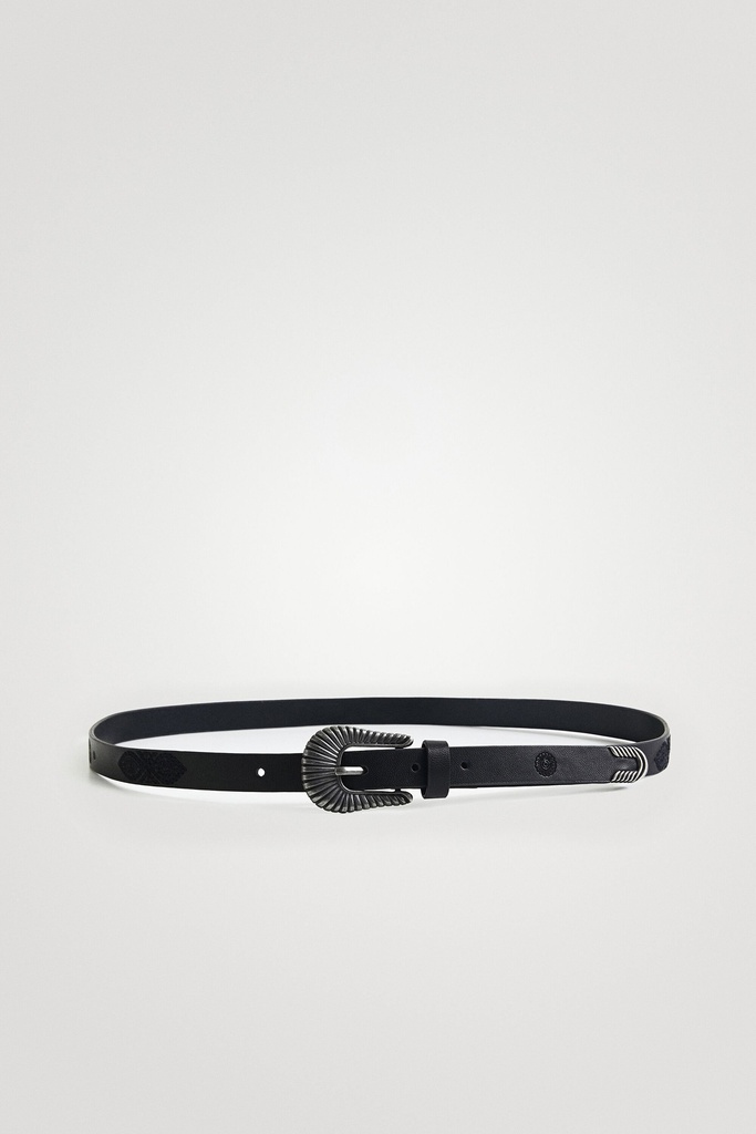 BELT_QUIMERA EMBOSS 2000 NEGRO