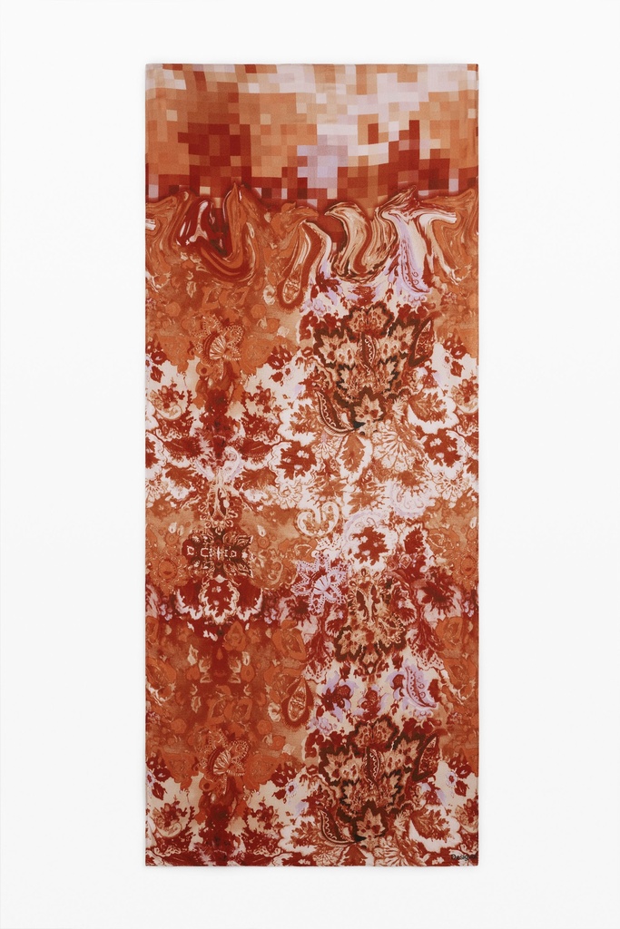 Rectangular paisley scarf 
