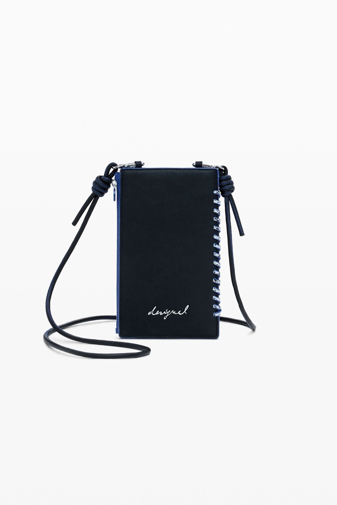 Detachable faux leather mobile holder 