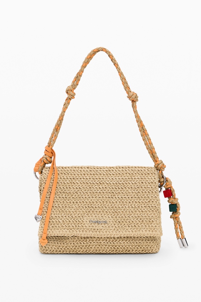 BAG_HALF LOGO RAFFIA VE 1014 NATURAL