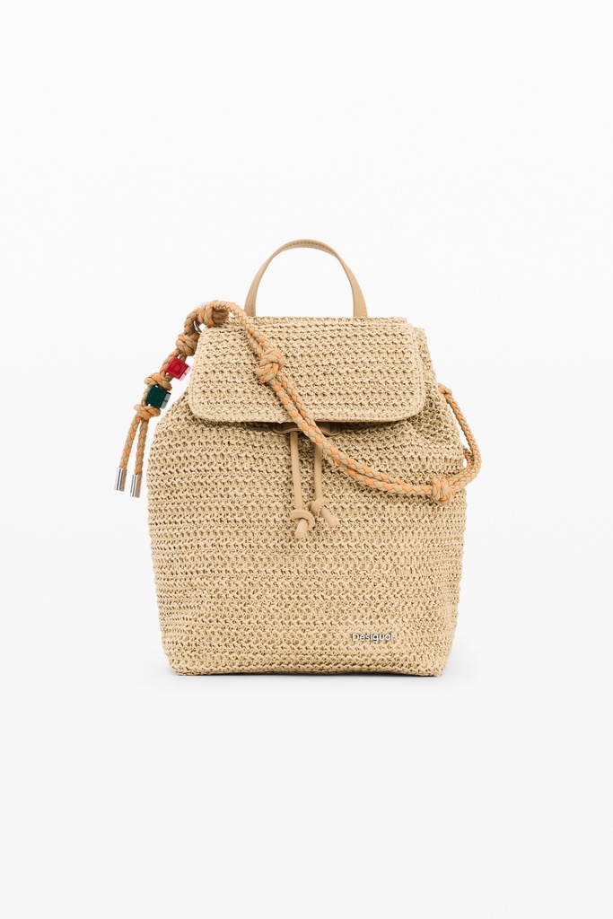 BACK_HALF LOGO RAFFIA L 1014 NATURAL