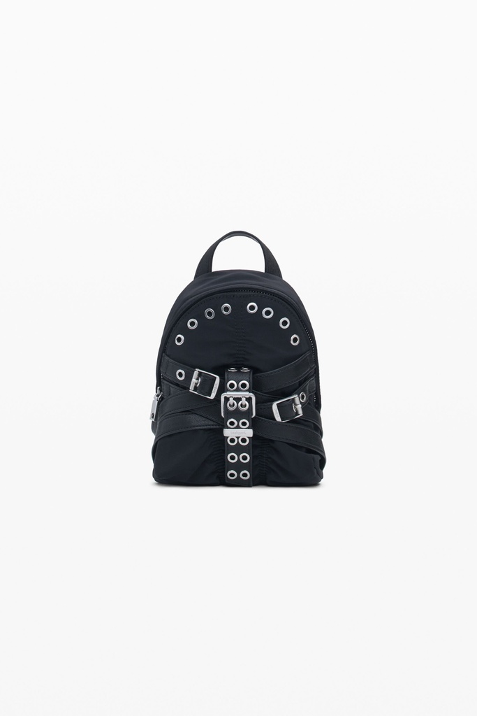 BACK_GATHERED NYLON MOMBA 2000 NEGRO