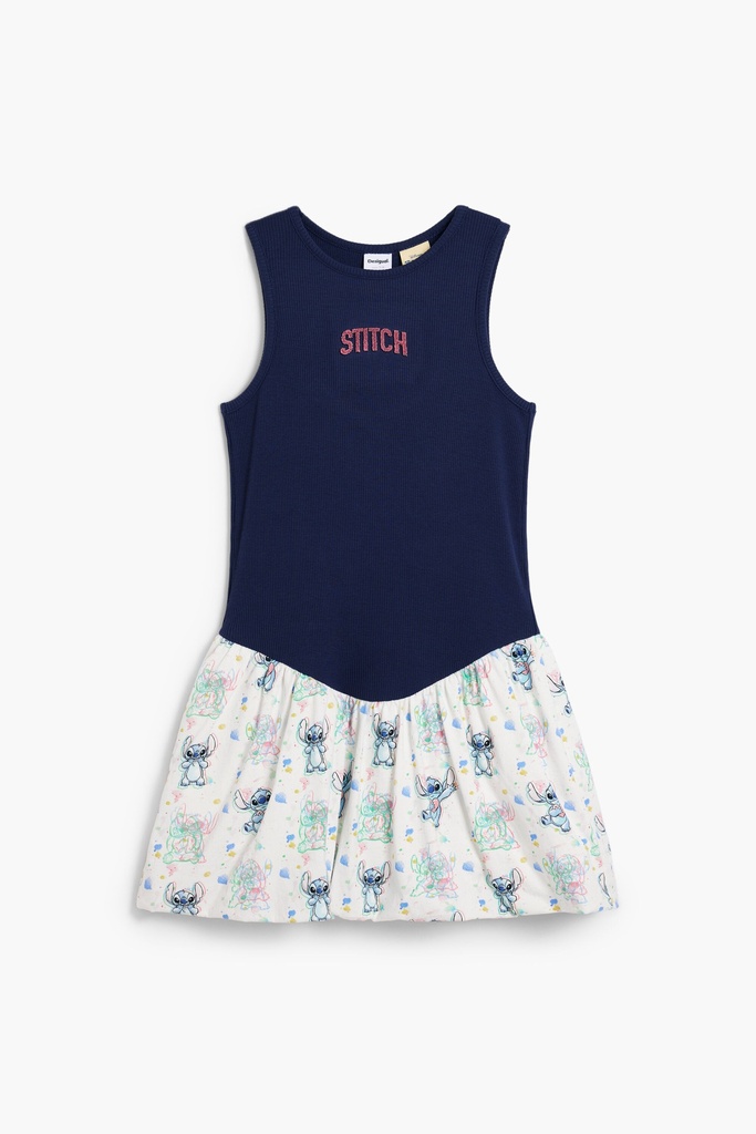 Combined stitch dress 