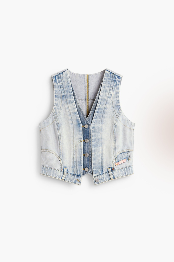 REPRIS_COAT_ 5007 DENIM LIGHT WASH