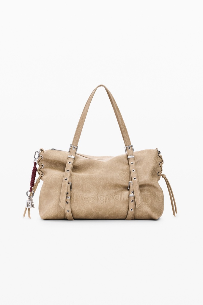BAG_HALF LOGO LANUZ 1008 CRUDO BEIGE