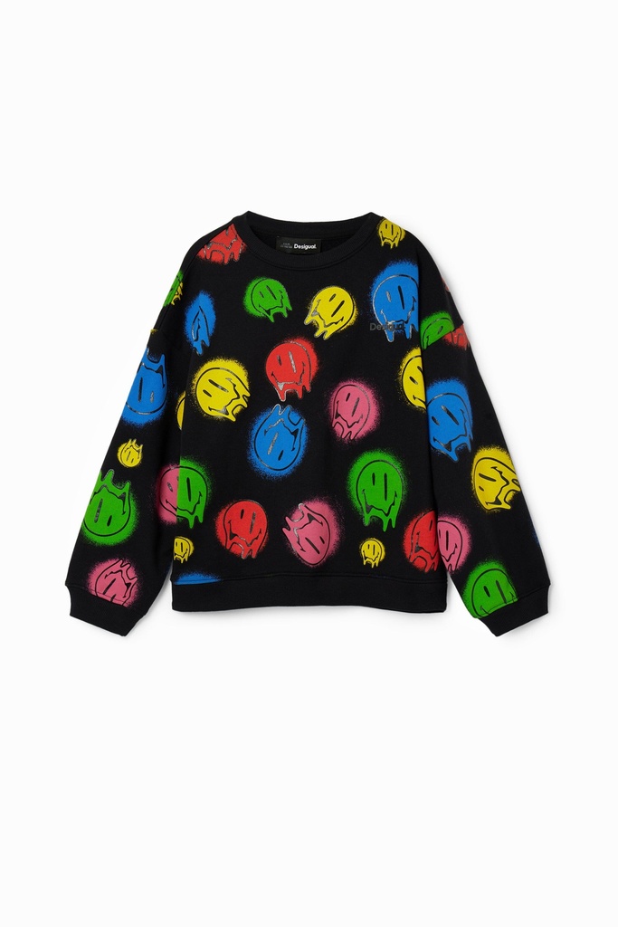 SWEAT_SMILE COLOURS 2000 NEGRO