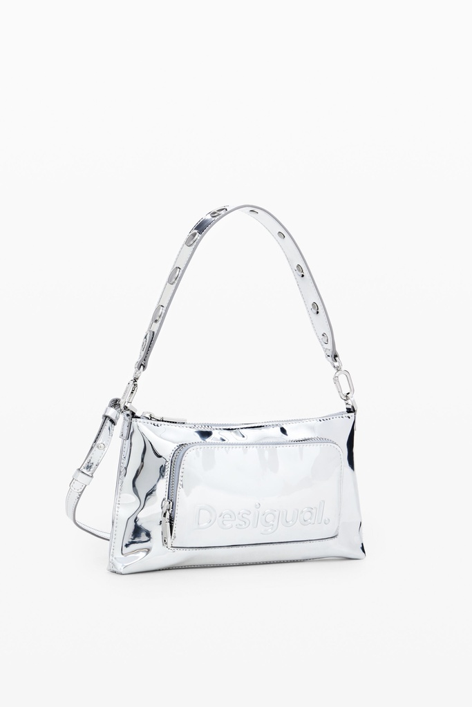 MONE_HALF LOGO FW24 2015 GRIS PLATA