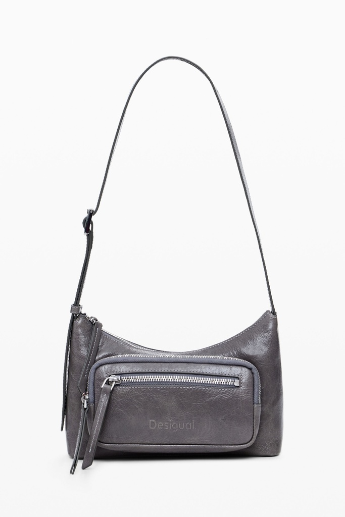 BAG_LEATHER MULTIPOC 2007 GRIS MEDIO