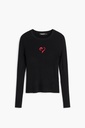 Fine heart sweater 