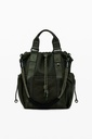 Waxed multi-position backpack 