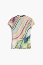 Printed wavy t-shirt 