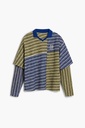 TS_POLO MIXED STRI 6068 MARRON OLIVA